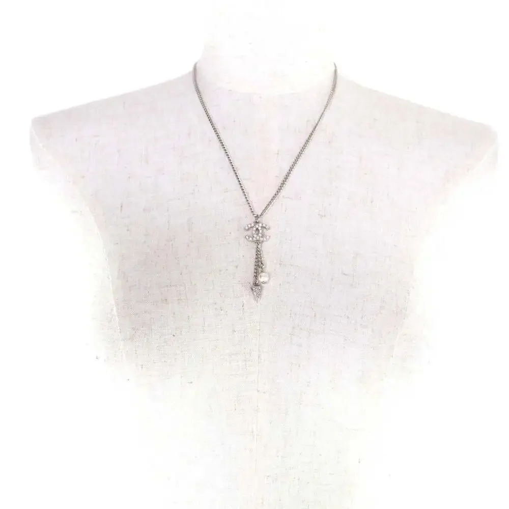 Chanel Cc Logo Pendant Necklace #250085C11B